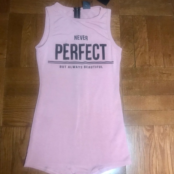 NWT “Never Perfect But Always Beautiful” Romper - Picture 2 of 4